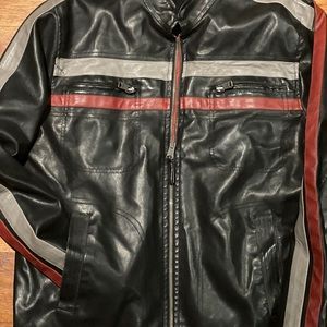 Arizona Jean Co Faux Leather Moto Jacket - Medium
